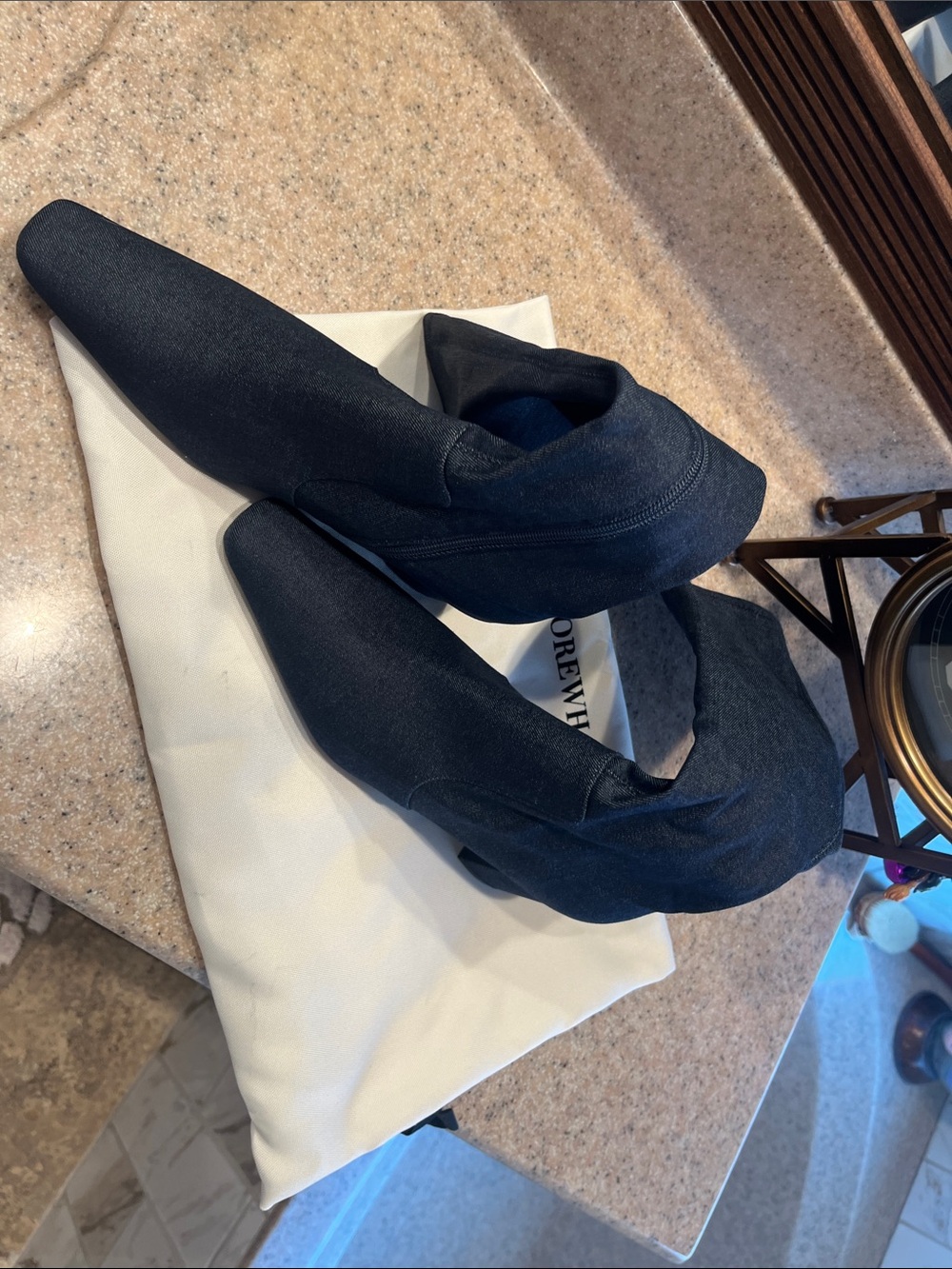 WeWoreWhat Knee High Glove Boot- Sold Out